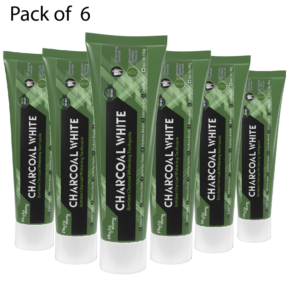 Charcoal Toothpaste (150g) Pack Of 6 